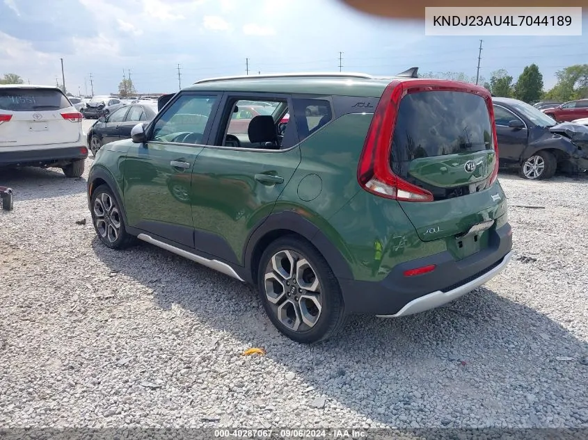 2020 Kia Soul X-Line VIN: KNDJ23AU4L7044189 Lot: 40287067