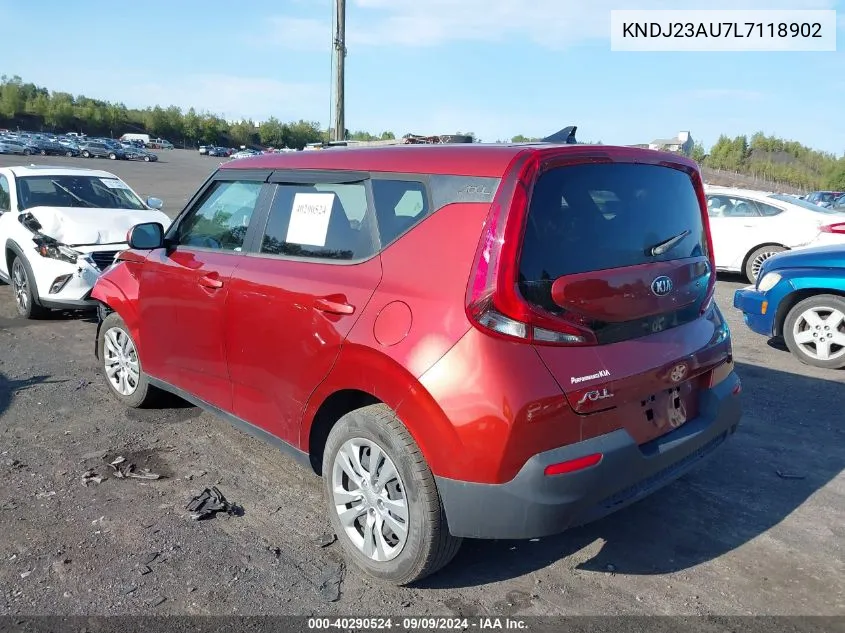 2020 Kia Soul Lx VIN: KNDJ23AU7L7118902 Lot: 40290524