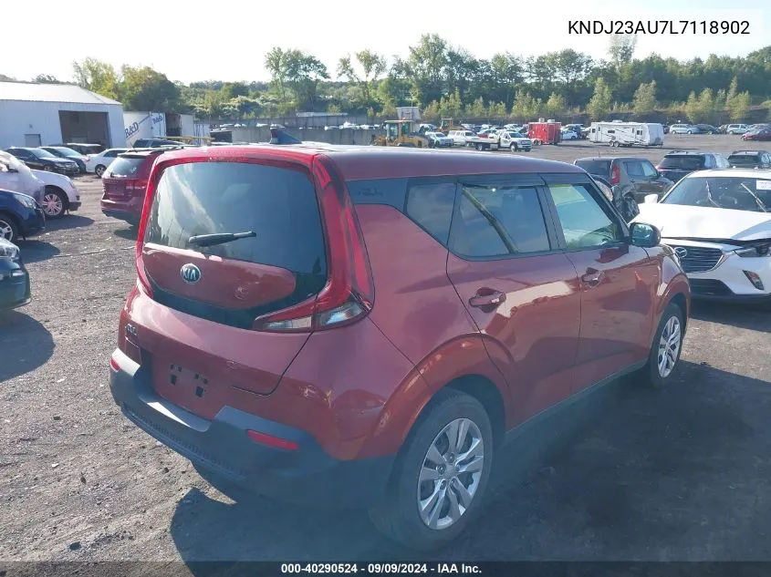 2020 Kia Soul Lx VIN: KNDJ23AU7L7118902 Lot: 40290524