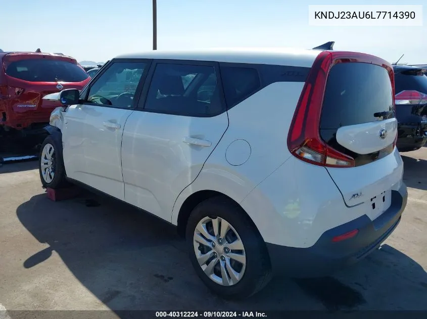 2020 Kia Soul Lx VIN: KNDJ23AU6L7714390 Lot: 40312224