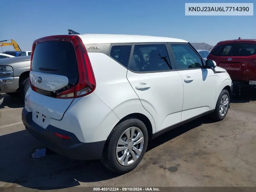 2020 Kia Soul Lx VIN: KNDJ23AU6L7714390 Lot: 40312224