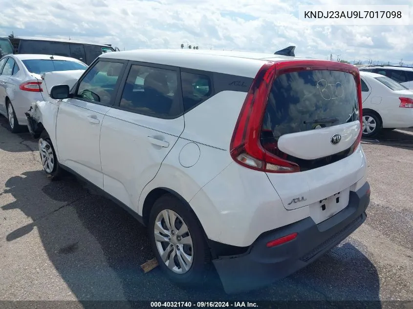 2020 Kia Soul Lx/X Line/S VIN: KNDJ23AU9L7017098 Lot: 40321740