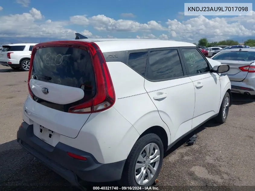 2020 Kia Soul Lx/X Line/S VIN: KNDJ23AU9L7017098 Lot: 40321740