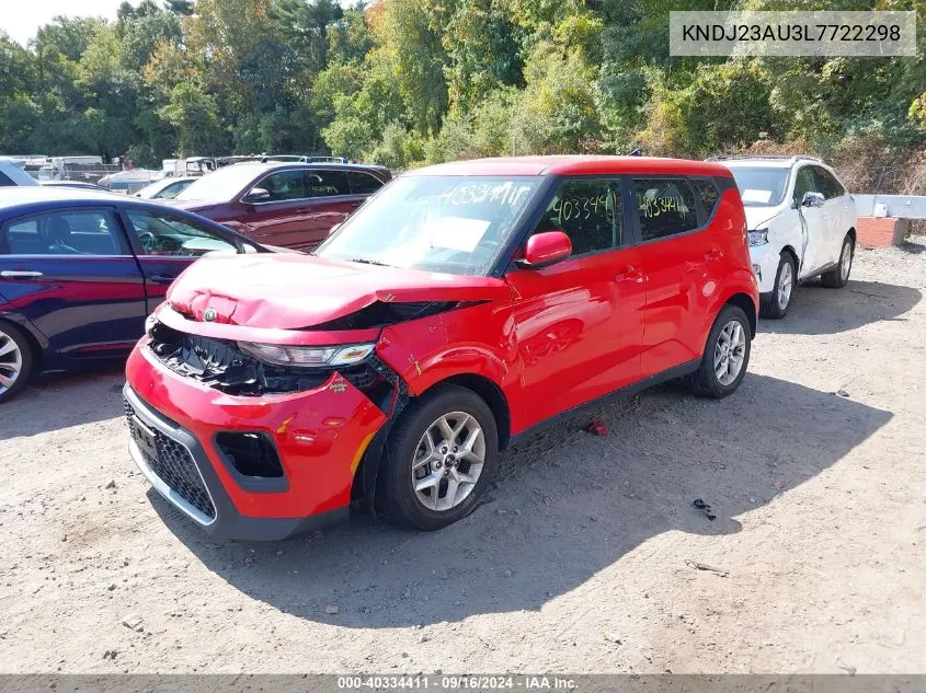 2020 Kia Soul Lx/X Line/S VIN: KNDJ23AU3L7722298 Lot: 40334411