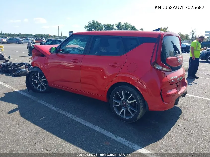 KNDJ63AU7L7025687 2020 Kia Soul Gt Line