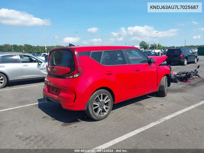 KNDJ63AU7L7025687 2020 Kia Soul Gt Line