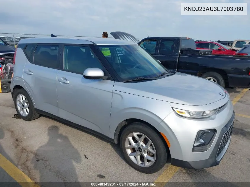 2020 Kia Soul S VIN: KNDJ23AU3L7003780 Lot: 40349231