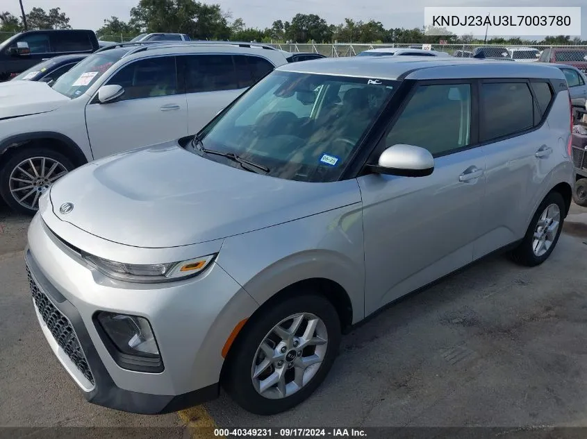 2020 Kia Soul S VIN: KNDJ23AU3L7003780 Lot: 40349231