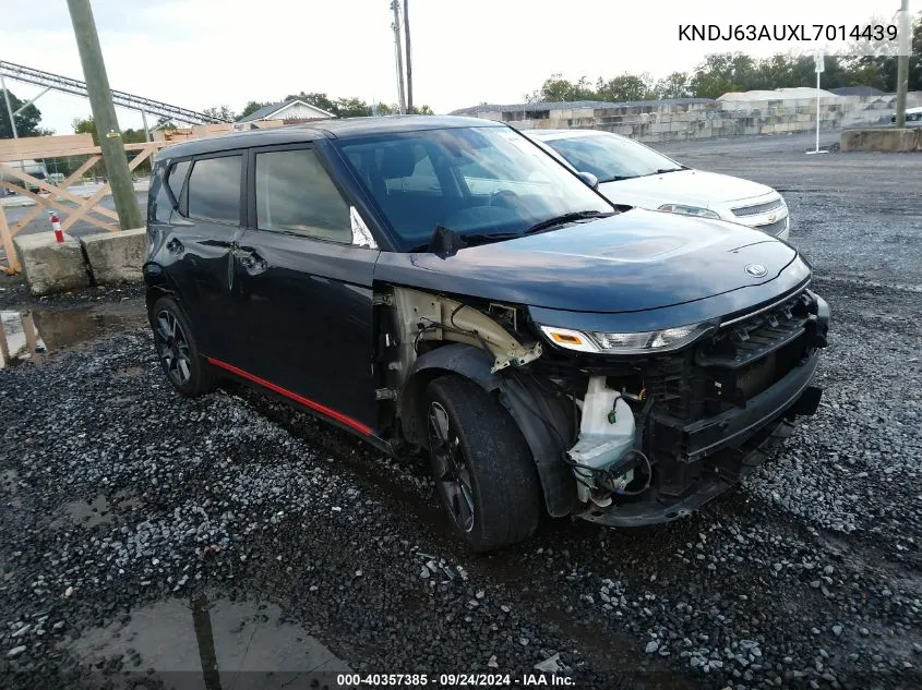 2020 Kia Soul Gt-Line VIN: KNDJ63AUXL7014439 Lot: 40357385