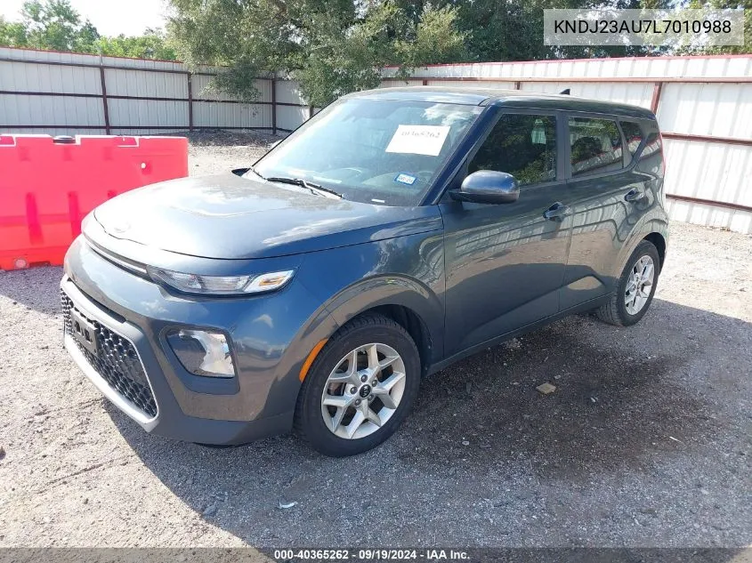 2020 Kia Soul S VIN: KNDJ23AU7L7010988 Lot: 40365262