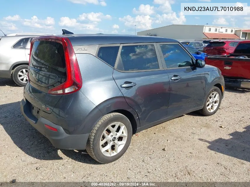 KNDJ23AU7L7010988 2020 Kia Soul S