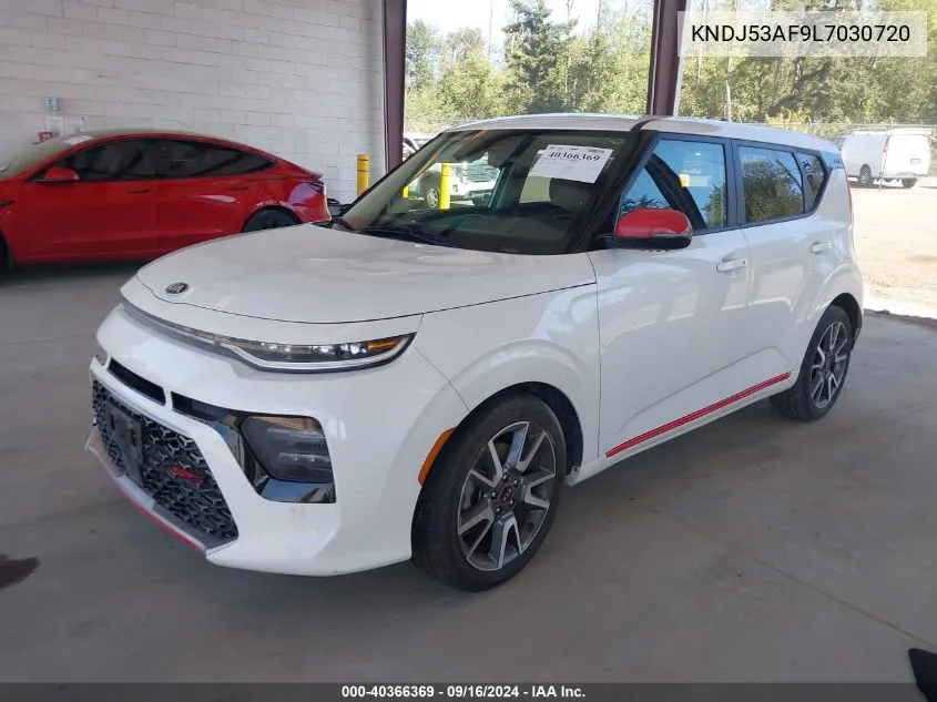 2020 Kia Soul Gt-Line Turbo VIN: KNDJ53AF9L7030720 Lot: 40366369