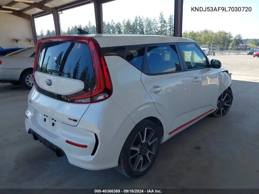 2020 Kia Soul Gt-Line Turbo VIN: KNDJ53AF9L7030720 Lot: 40366369