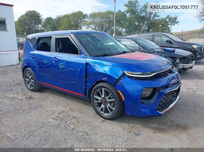 2020 Kia Soul Gt-Line Turbo VIN: KNDJ53AF0L7051777 Lot: 40369052