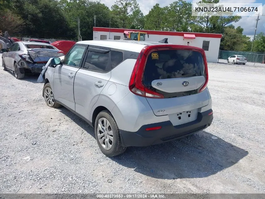 2020 Kia Soul Lx VIN: KNDJ23AU4L7106674 Lot: 40373553