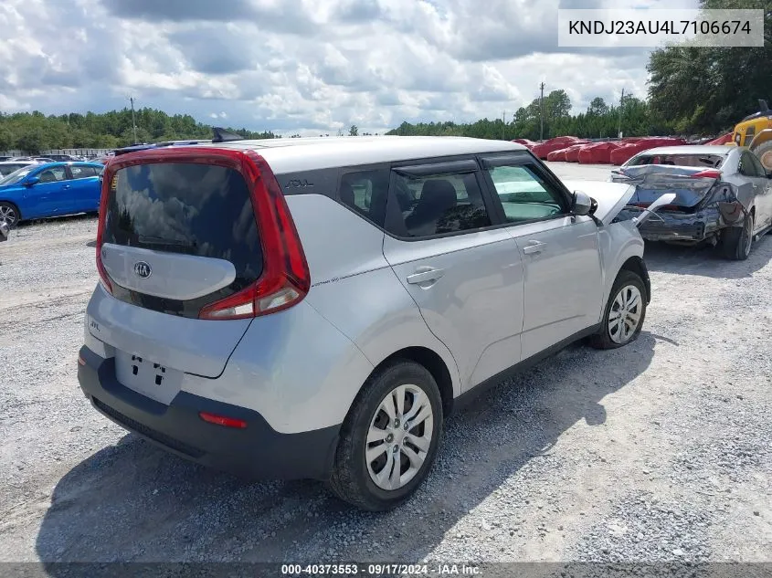 2020 Kia Soul Lx VIN: KNDJ23AU4L7106674 Lot: 40373553