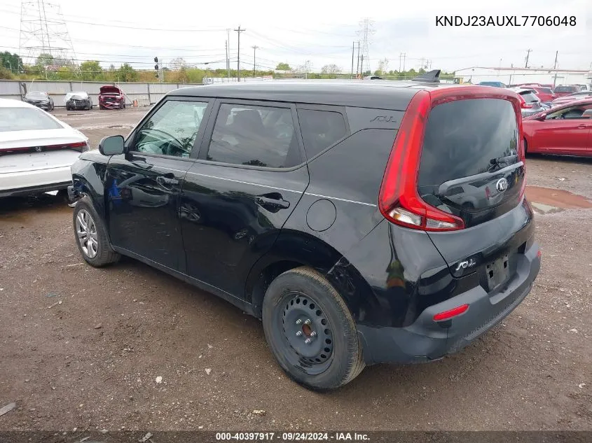 2020 Kia Soul Lx/X Line/S VIN: KNDJ23AUXL7706048 Lot: 40397917