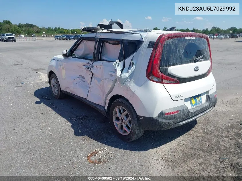 2020 Kia Soul S VIN: KNDJ23AU5L7029992 Lot: 40400502