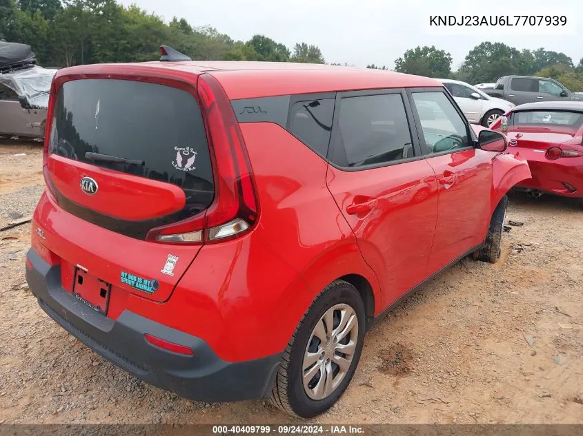 2020 Kia Soul Lx/X Line/S VIN: KNDJ23AU6L7707939 Lot: 40409799