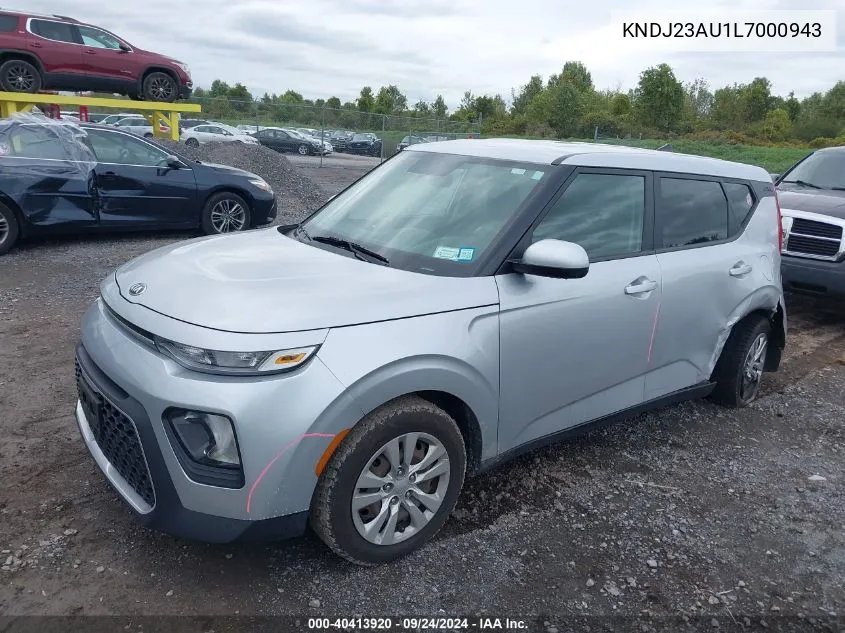 2020 Kia Soul Lx VIN: KNDJ23AU1L7000943 Lot: 40413920