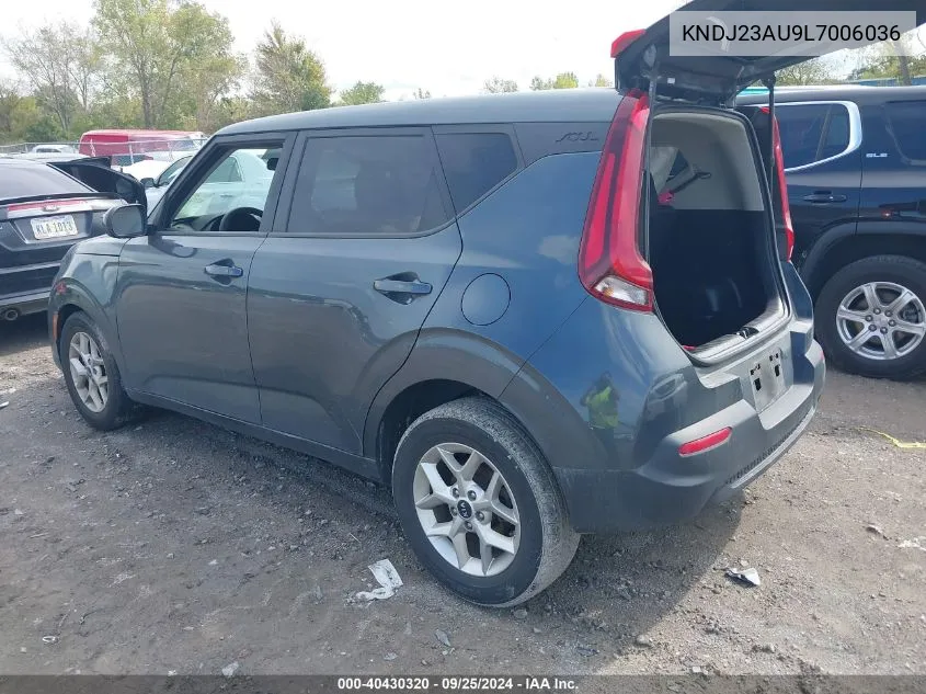 2020 Kia Soul S VIN: KNDJ23AU9L7006036 Lot: 40430320