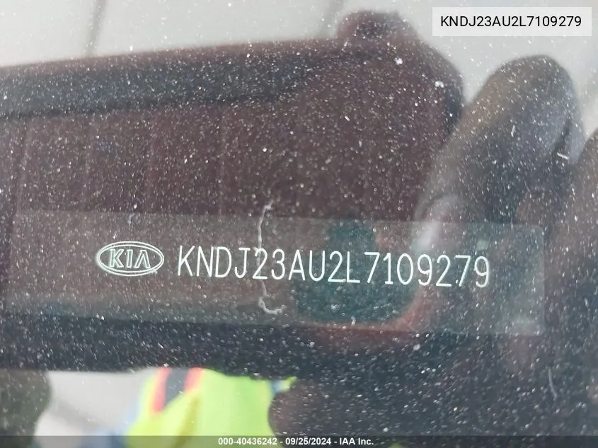 2020 Kia Soul Lx VIN: KNDJ23AU2L7109279 Lot: 40436242