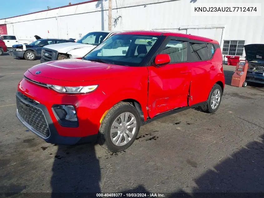 2020 Kia Soul Lx VIN: KNDJ23AU2L7712474 Lot: 40459377