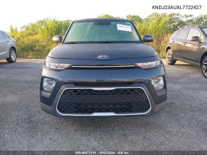 2020 Kia Soul Lx VIN: KNDJ23AUXL7722427 Lot: 40471216