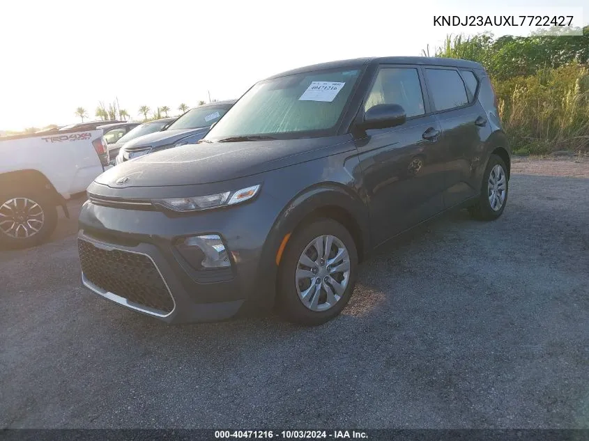 2020 Kia Soul Lx VIN: KNDJ23AUXL7722427 Lot: 40471216