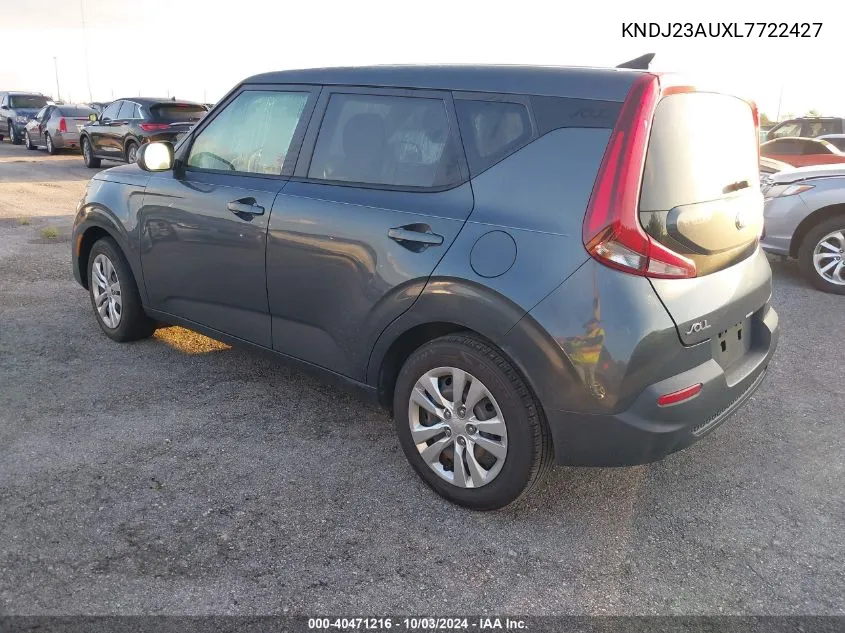 KNDJ23AUXL7722427 2020 Kia Soul Lx