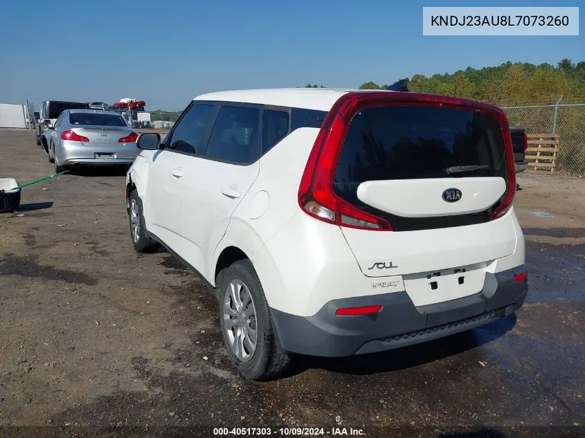 2020 Kia Soul Lx VIN: KNDJ23AU8L7073260 Lot: 40517303