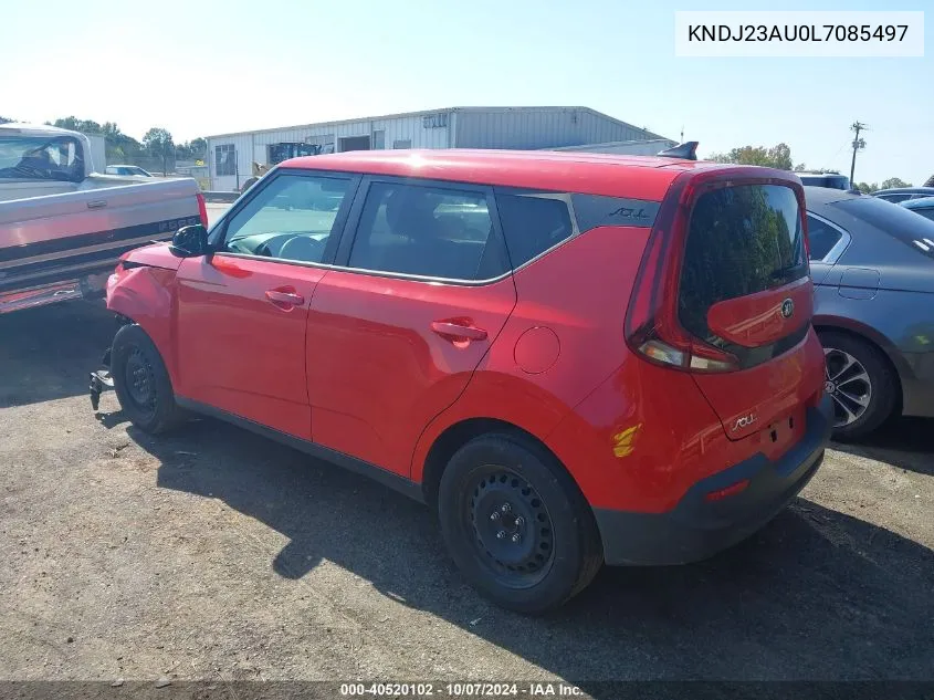 2020 Kia Soul Lx VIN: KNDJ23AU0L7085497 Lot: 40520102