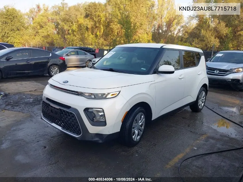 2020 Kia Soul Lx VIN: KNDJ23AU8L7715718 Lot: 40534006