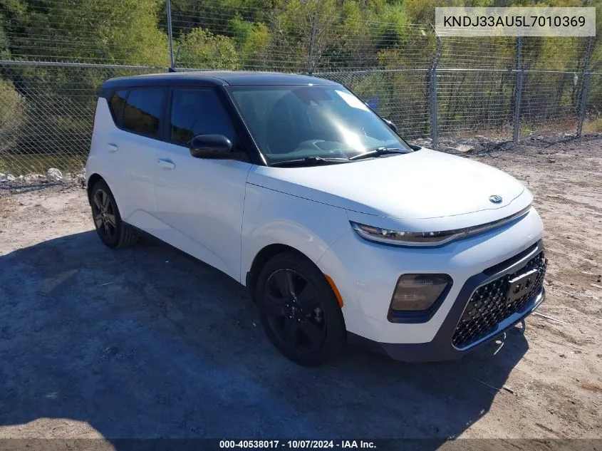 2020 Kia Soul Ex VIN: KNDJ33AU5L7010369 Lot: 40538017