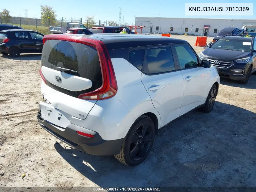 2020 Kia Soul Ex VIN: KNDJ33AU5L7010369 Lot: 40538017