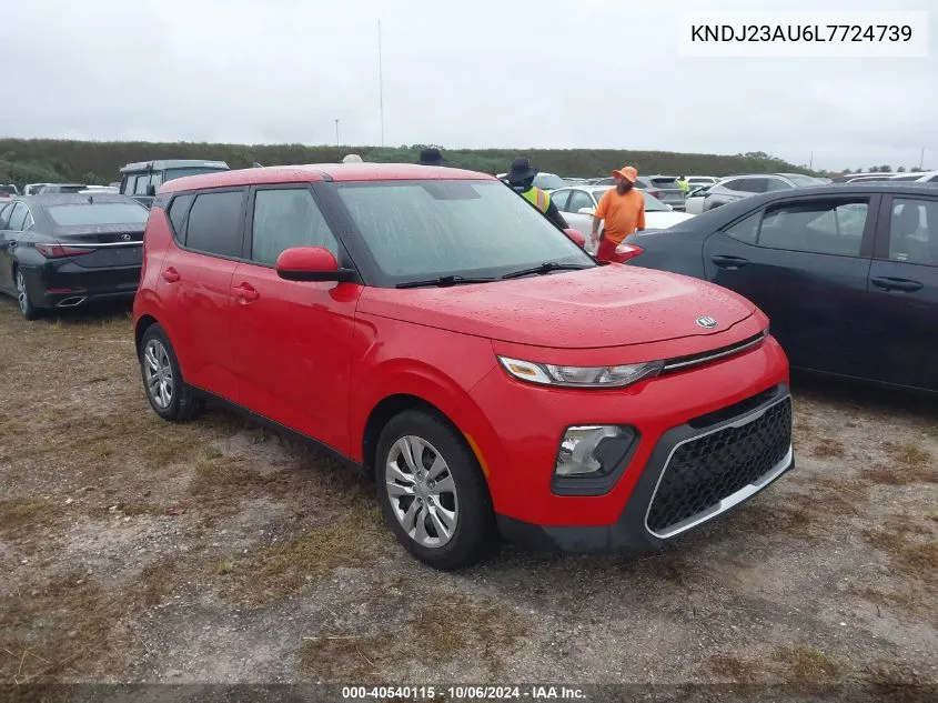 2020 Kia Soul Lx VIN: KNDJ23AU6L7724739 Lot: 40540115