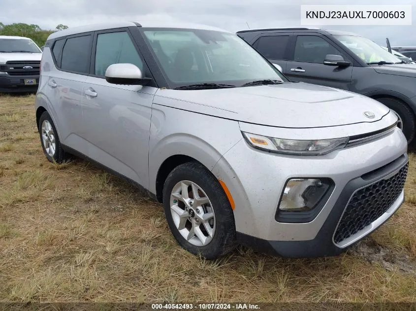 2020 Kia Soul S VIN: KNDJ23AUXL7000603 Lot: 40542493