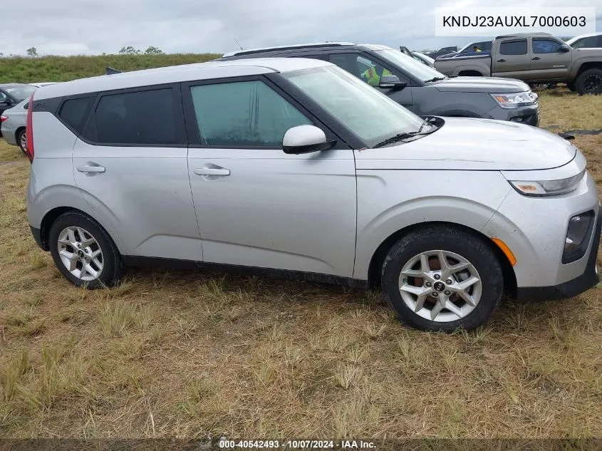 2020 Kia Soul S VIN: KNDJ23AUXL7000603 Lot: 40542493