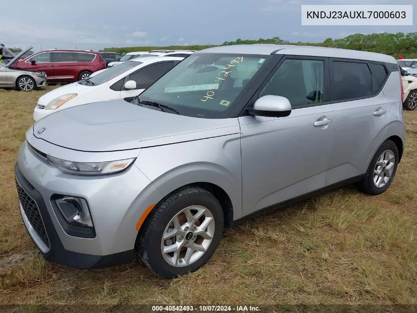 2020 Kia Soul S VIN: KNDJ23AUXL7000603 Lot: 40542493