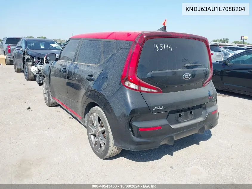 2020 Kia Soul Gt Line VIN: KNDJ63AU1L7088204 Lot: 40543463