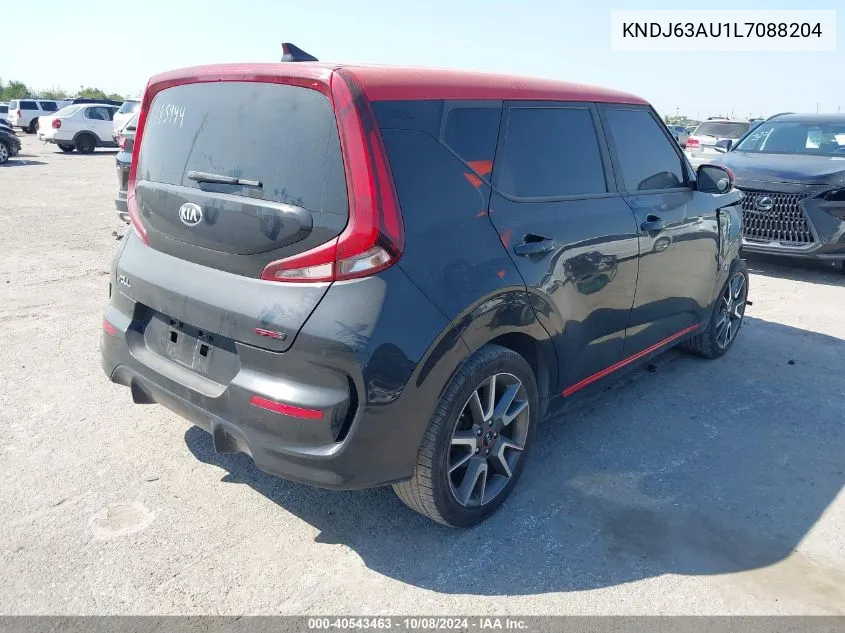 2020 Kia Soul Gt Line VIN: KNDJ63AU1L7088204 Lot: 40543463