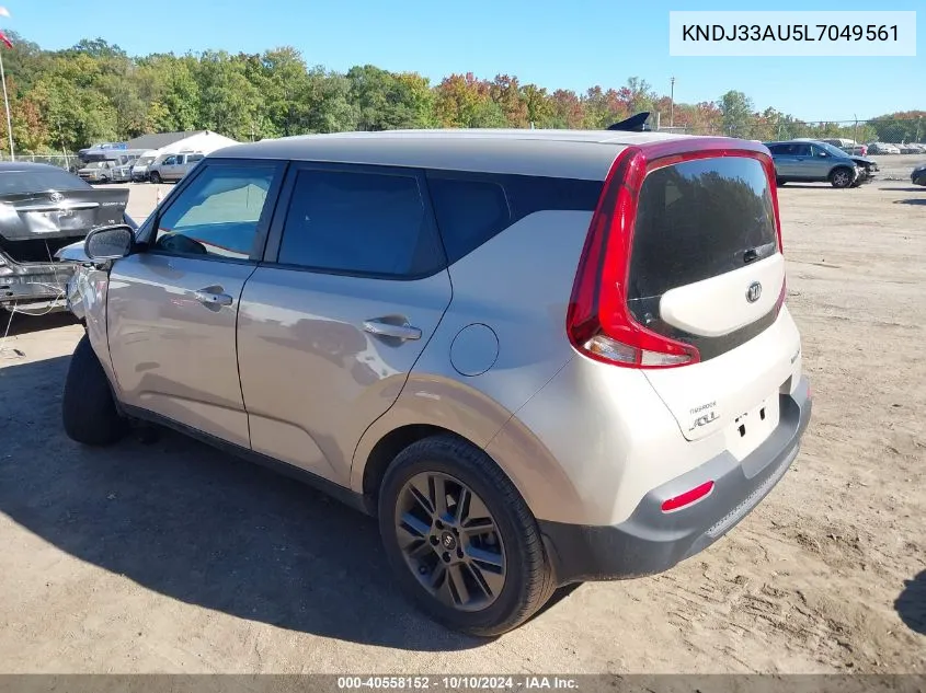 2020 Kia Soul Ex VIN: KNDJ33AU5L7049561 Lot: 40558152