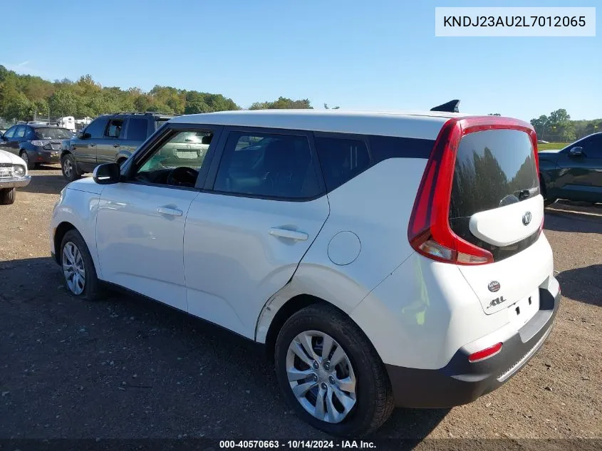 2020 Kia Soul Lx VIN: KNDJ23AU2L7012065 Lot: 40570663