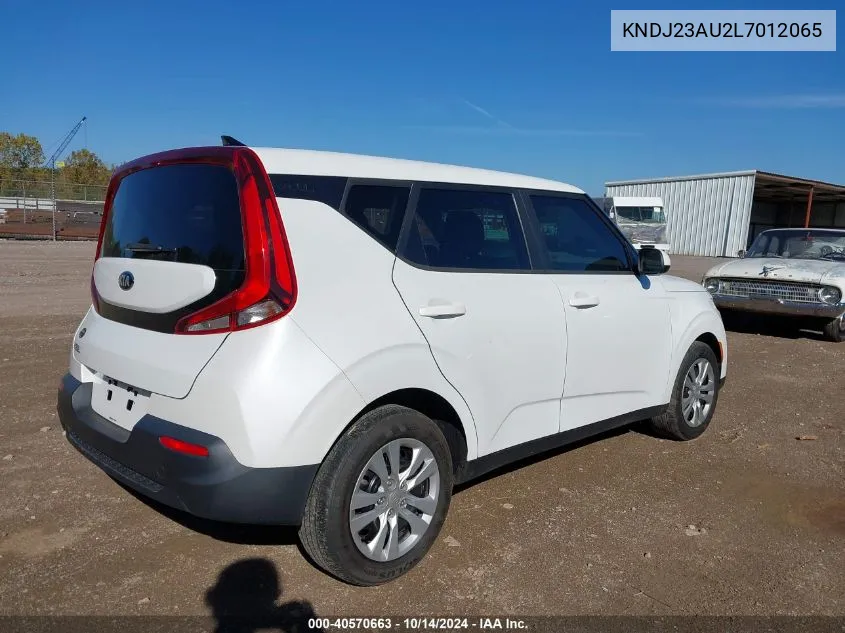 2020 Kia Soul Lx VIN: KNDJ23AU2L7012065 Lot: 40570663