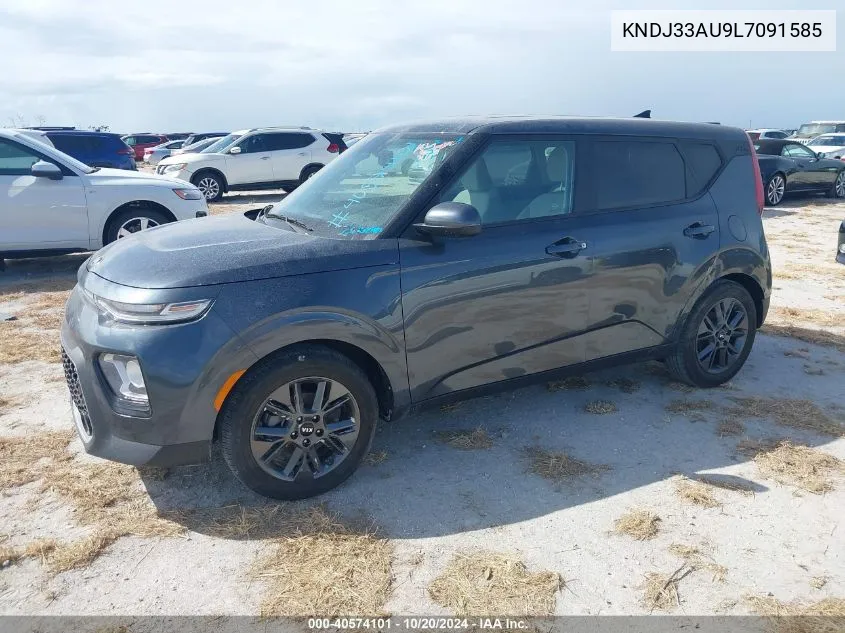 2020 Kia Soul Ex VIN: KNDJ33AU9L7091585 Lot: 40574101