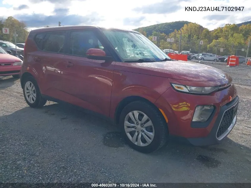 2020 Kia Soul Lx VIN: KNDJ23AU4L7102947 Lot: 40603079