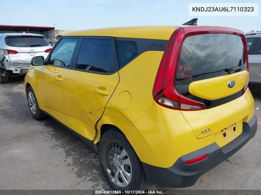 2020 Kia Soul Lx VIN: KNDJ23AU6L7110323 Lot: 40612665