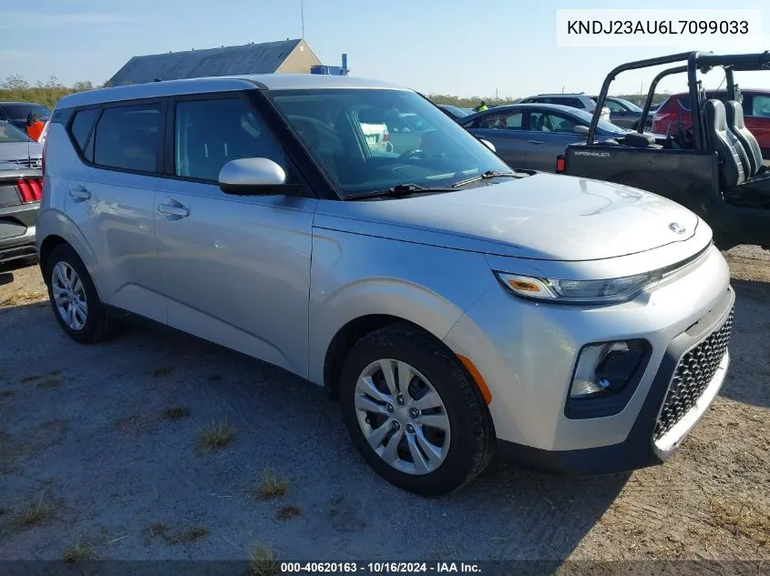 2020 Kia Soul Lx VIN: KNDJ23AU6L7099033 Lot: 40620163