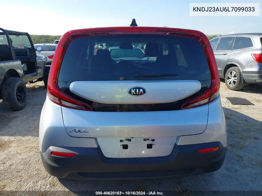 2020 Kia Soul Lx VIN: KNDJ23AU6L7099033 Lot: 40620163