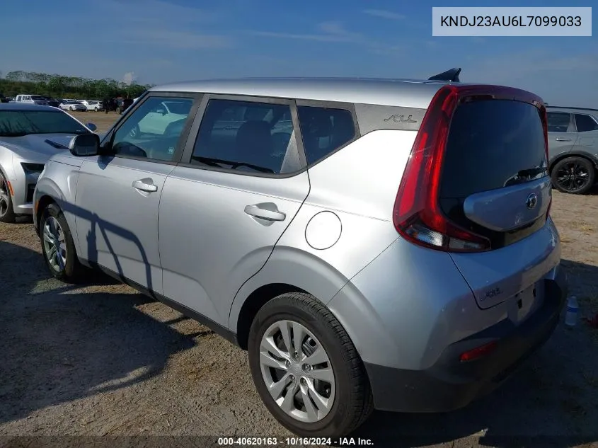 2020 Kia Soul Lx VIN: KNDJ23AU6L7099033 Lot: 40620163